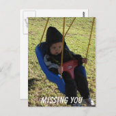 郵便はがきを恋しく思います ポストカード (正面/裏面)