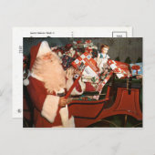 郵便はがきサンタのすばらしいそり シーズンポストカード (正面/裏面)