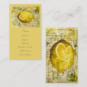 郵便はがきレモン 名刺 (正面/裏面)