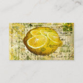 郵便はがきレモン 名刺 (裏面)