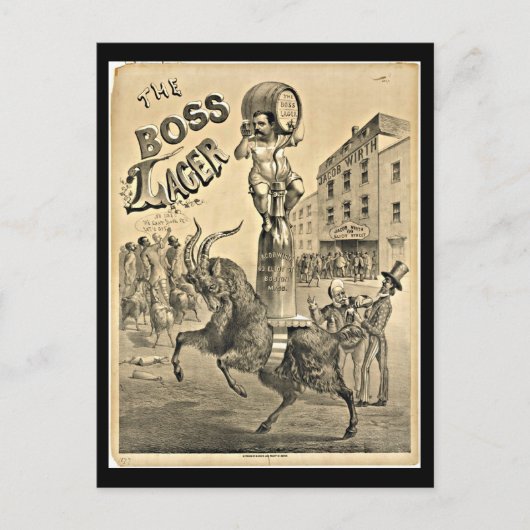 郵便はがきヴィンテージのボストンアートワーク40 ポストカード (正面)