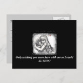 "郵便はがき1を恋しく思う疲れ切った物" ポストカード (正面/裏面)