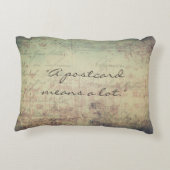 "郵便はがき"は枕をたくさん意味します アクセントクッション (裏面)