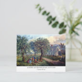 郵便はがき-アメリカの家屋敷: 秋 ポストカード (スタンド正面)