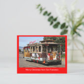 郵便はがき、クリスマスのケーブル・カー、サンフランシスコ シーズンポストカード (スタンド正面)