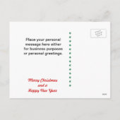 郵便はがき-クリスマスの挨拶-小犬 シーズンポストカード (裏面)