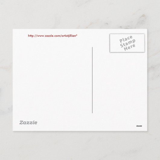 郵便はがき-バレンタインの愛小さい男の子の女の子のハート シーズンポストカード (裏面)