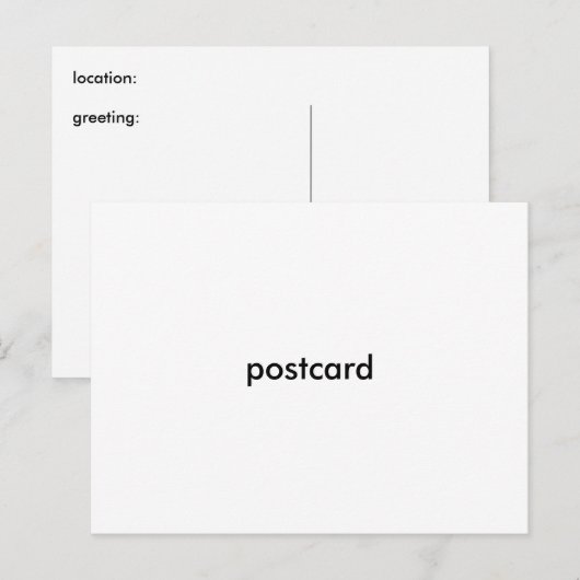 郵便はがき ポストカード (正面/裏面)