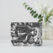 郵便はがき-ヴィンテージの冬場面 ポストカード (スタンド正面)