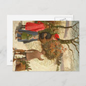 郵便はがき-冬場面 ポストカード (正面/裏面)