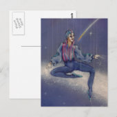 郵便はがき-宇宙パントマイム ポストカード (正面/裏面)