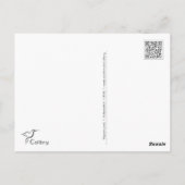 郵便はがき"幸せなPostcrossing!" -ハトポスト ポストカード (裏面)