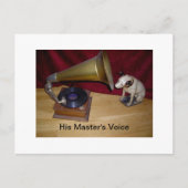 郵便はがき-彼のマスターの声 ポストカード (正面)