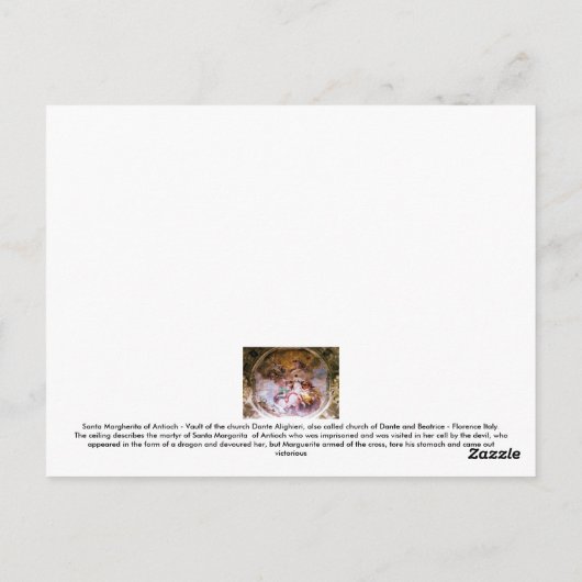 郵便はがき- Antioch、フィレンツェのSt. Margheritaそれ ポストカード (裏面)