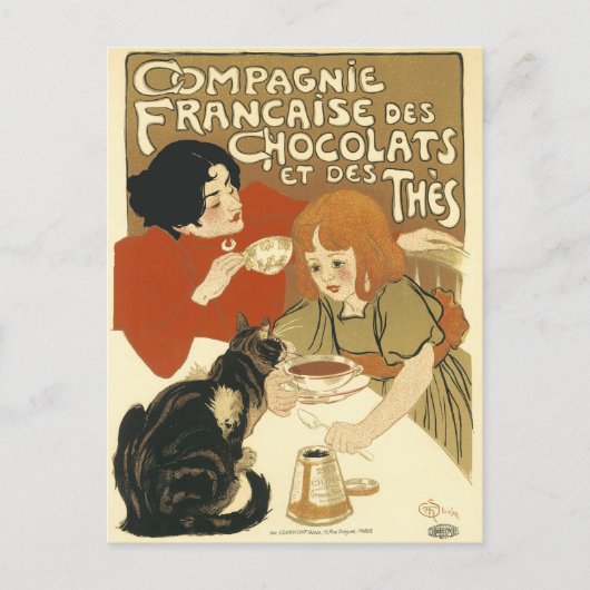 郵便はがき: Compagnie Francaise des Chocolats ポストカード (正面)