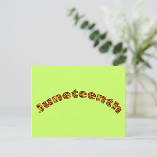 郵便はがき: Juneteenth ポストカード (スタンド正面)