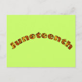 郵便はがき: Juneteenth ポストカード (正面)
