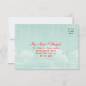 郵便はがきRSVP愛は空気にあります 出欠カード (裏面)