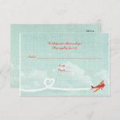 郵便はがきRSVP愛は空気にあります 出欠カード (正面/裏面)