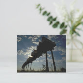 郵便は郵便はがきを囲みます ポストカード (スタンド正面)