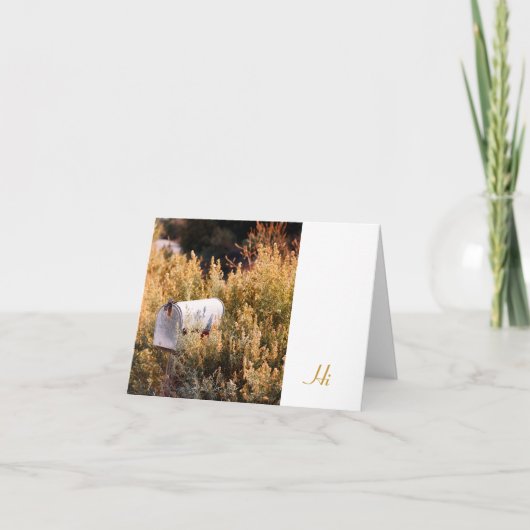 郵便を待っていること カード (正面)