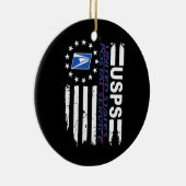 郵便サービス国旗 セラミックオーナメント (右)