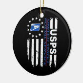 郵便サービス国旗 セラミックオーナメント (左)