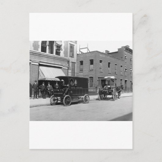 郵便サービス技術のアップグレード: 1900年代初頭 ポストカード (正面)