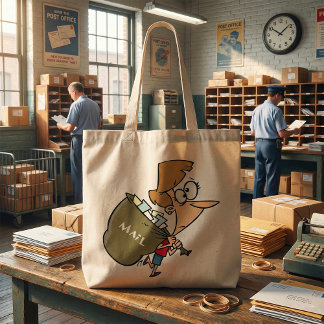 郵便バッグのトートバックを運ぶこと トートバッグ