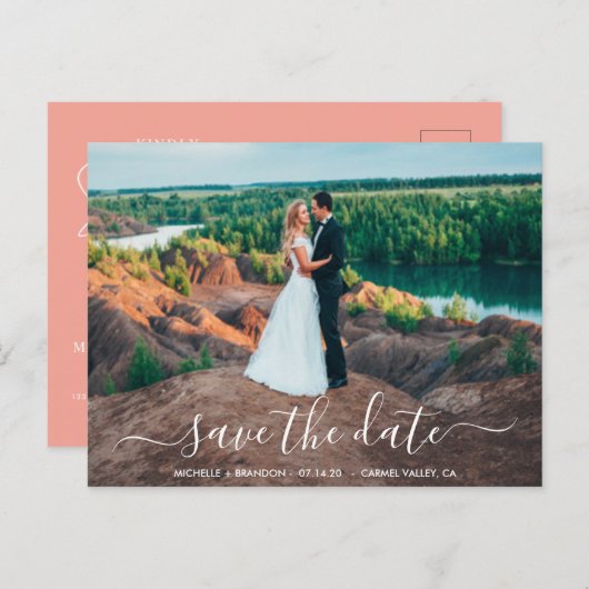 郵便モダン書エレガント葉書の保存 ポストカード (正面/裏面)