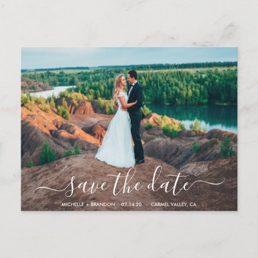 郵便モダン書エレガント葉書の保存 ポストカード (正面)