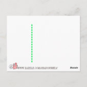 郵便ユーモアのあるカード ポストカード (裏面)