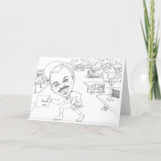 郵便人が感謝していしている言うダグ! シーズンカード