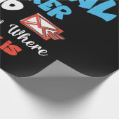 郵便会社郵便配達人郵便局 ラッピングペーパー (角)