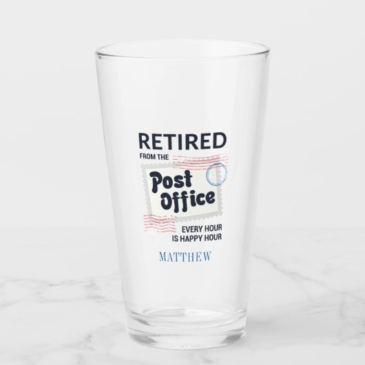 郵便作業者の同僚メールマンパーソナライズされた名 タンブラーグラス (正面)