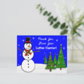 郵便係ありがとうはがき  ポストカード (スタンド正面)