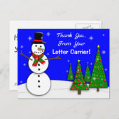 郵便係ありがとうはがき  ポストカード (正面/裏面)