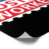 郵便係すごいの郵便クール勤務者切手 ポスター (角)