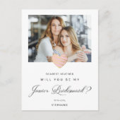 郵便写真は私のジュニアの花嫁のメイドピンク ポストカード (正面)