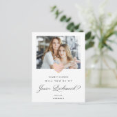 郵便写真は私のジュニアの花嫁のメイドピンク ポストカード (スタンド正面)