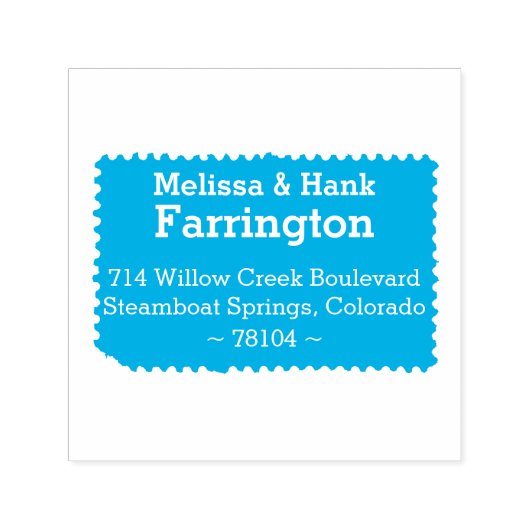 郵便切手の自着差出人住所切手 セルフインキングスタンプ (デザイン)