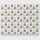 郵便切手カスタム写真 ラッピングペーパー (フラット)