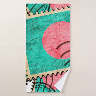 郵便切手バックグラウンドホームの装飾、背景、バ バスタオル