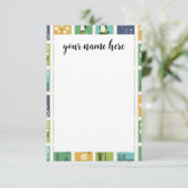 郵便切手パーソナライズされたNotecards サンキューカード (スタンド正面)