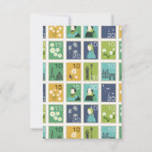 郵便切手パーソナライズされたNotecards サンキューカード (裏面)