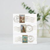 郵便切手フェイクヴィンテージフランスのジャンクジャーナル (スタンド正面)