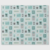 郵便切手ベビー ラッピングペーパー (フラット)