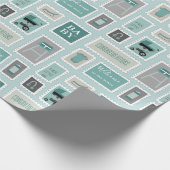 郵便切手ベビー ラッピングペーパー (角)