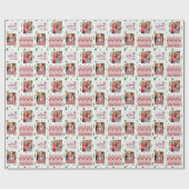 郵便切手写真ラッパーソナライズされたピング紙 ラッピングペーパー (フラット)