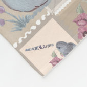 郵便切手子供部屋プリントベビーブランケット フリースブランケット (角)